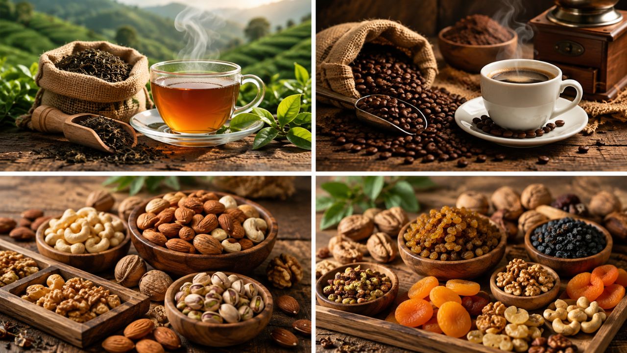 Tea, Coffee and Dry Fruits